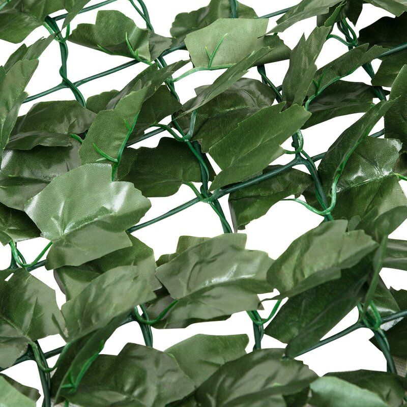 GREEN FAUX IVY LEAF DECORATIVE PRIVACY FENCE  thumbnail 5