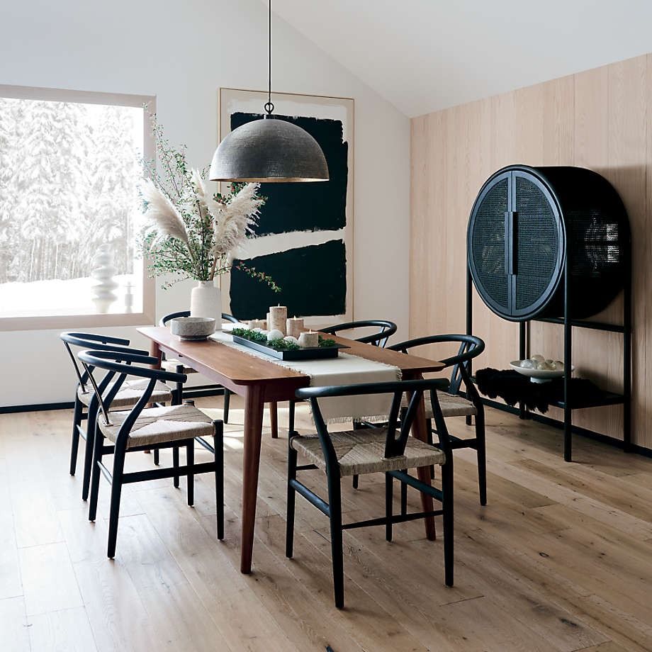 TATE WALNUT EXTENDABLE MIDCENTURY DINING TABLE thumbnail 2