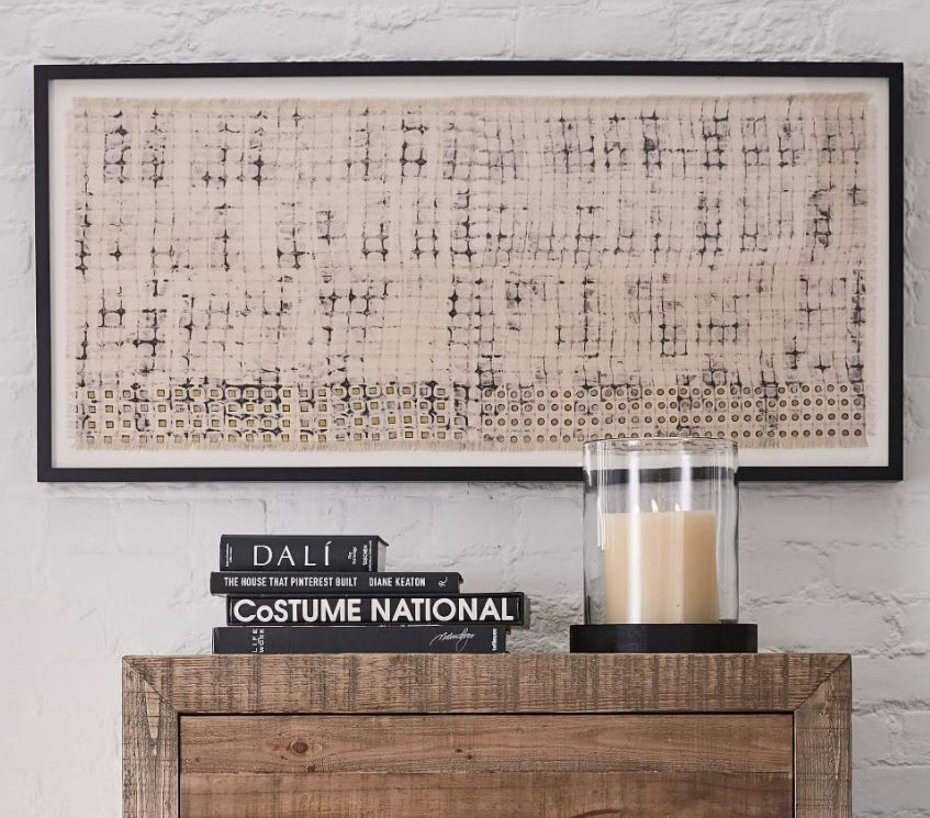 LACE FRAMED TEXTILE WITH FRAME thumbnail 2