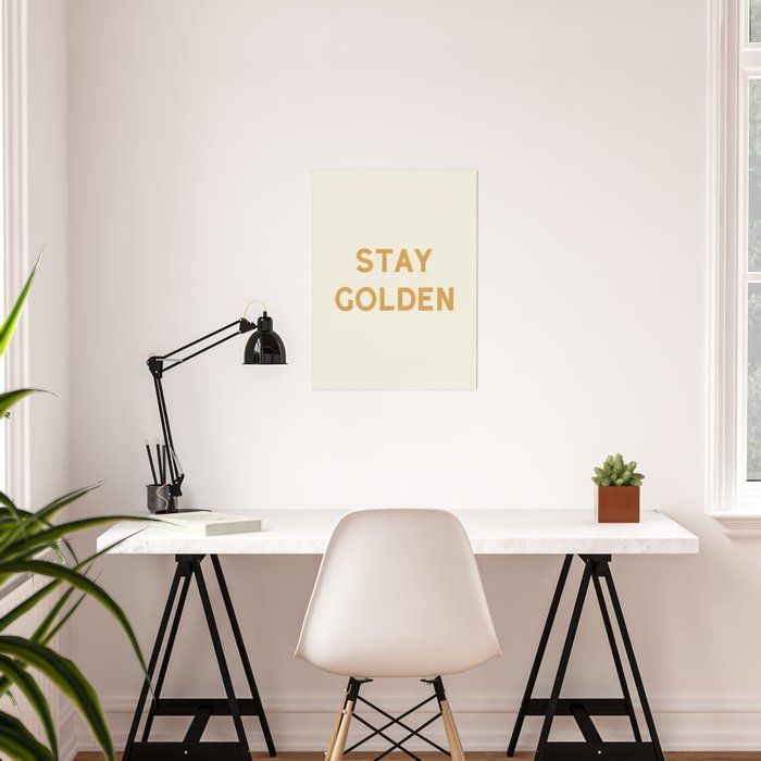 STAY GOLDEN POSTER UNFRAME thumbnail 2