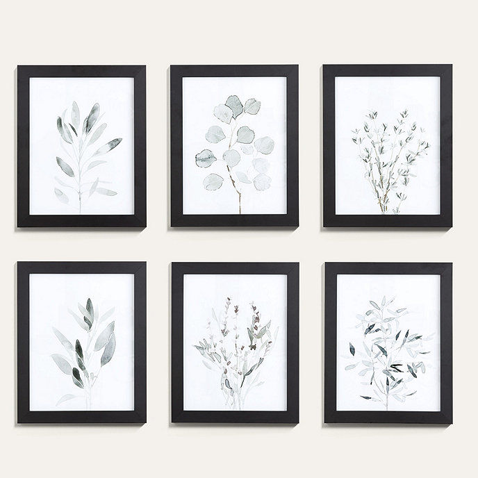 SOFT SAGE BOTANICAL ART WITH FRAME thumbnail 3
