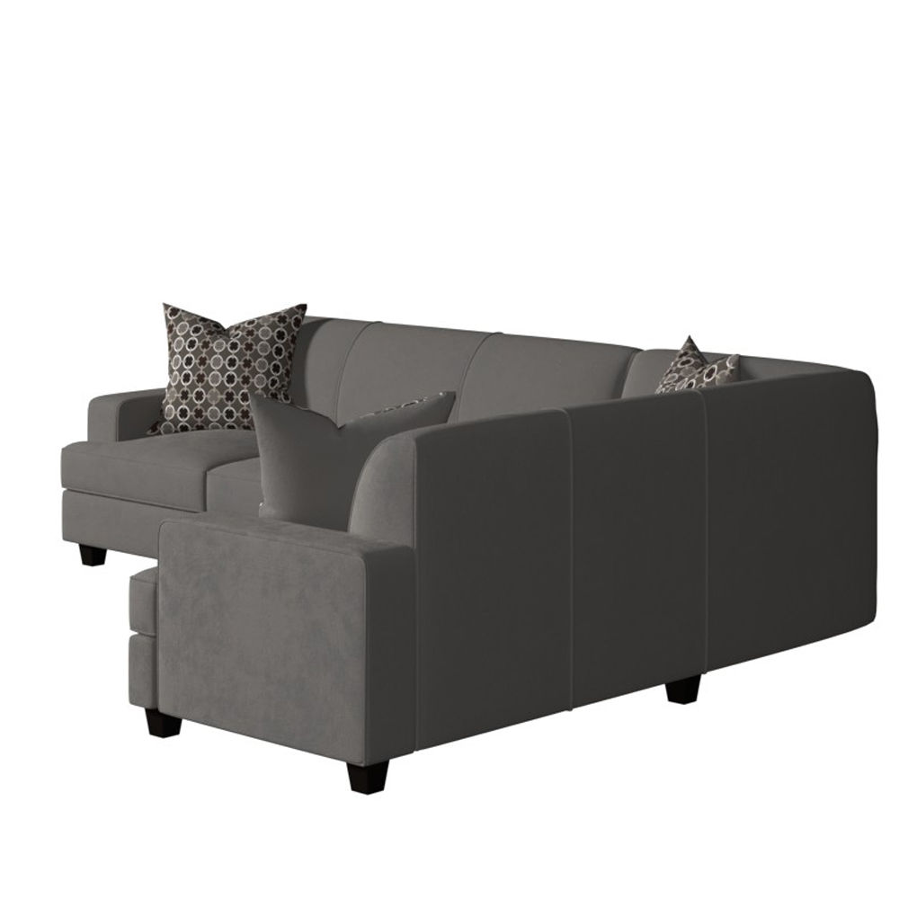 CASWELL VELVET RIGHT HAND FACING SLEEPER SECTIONAL thumbnail 3