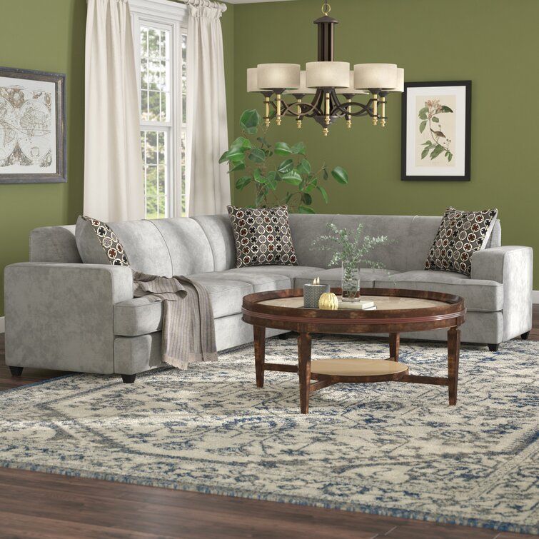 CASWELL VELVET RIGHT HAND FACING SLEEPER SECTIONAL thumbnail 5