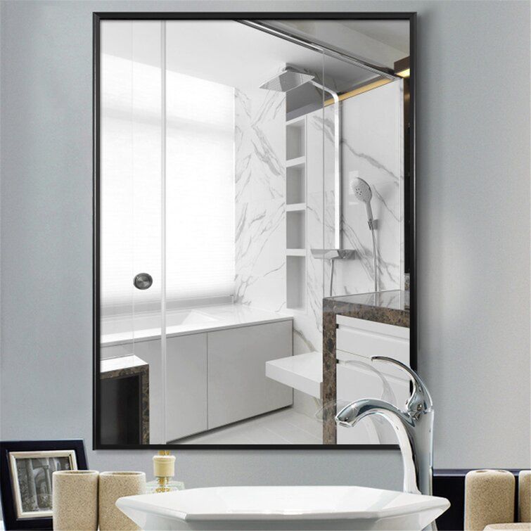 BLACK MATTHEWS BATHROOM VANITY MIRROR thumbnail 5