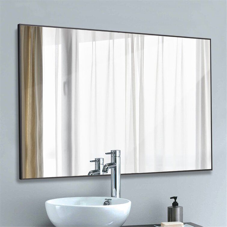 BLACK MATTHEWS BATHROOM VANITY MIRROR thumbnail 6
