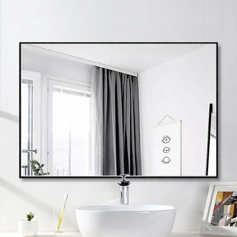 BLACK MATTHEWS BATHROOM VANITY MIRROR thumbnail 7