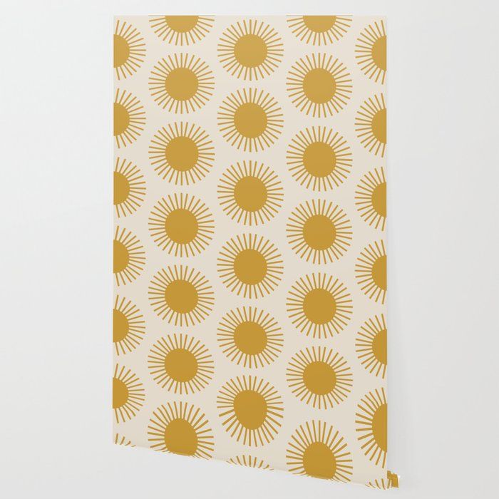 GOLDEN SUN PATTERN WALLPAPER thumbnail 2