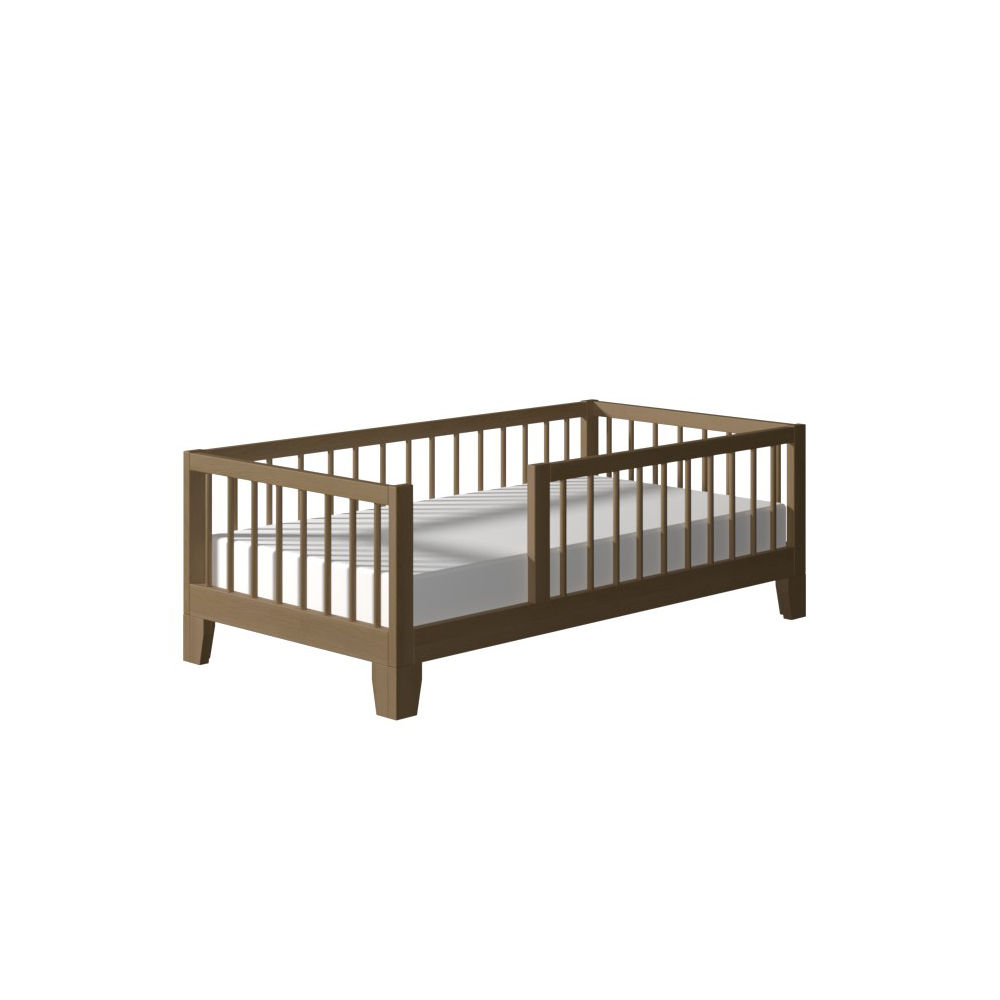 MONTESSORI FLOOR TO RAISED BED WITH RAILS REMOVABLE LEGS thumbnail 3