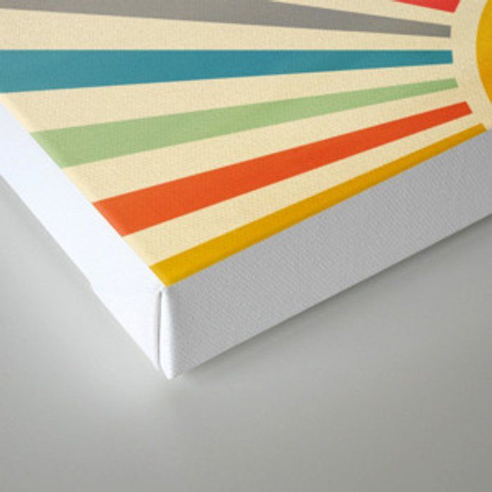 SUN RETRO ART III CANVAS PRINT UNFRAME thumbnail 2