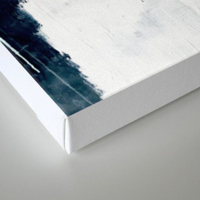 ACRYLIC PIECE IN PINKS BLUES AND GOLD CANVAS PRINT UNFRAME thumbnail 2