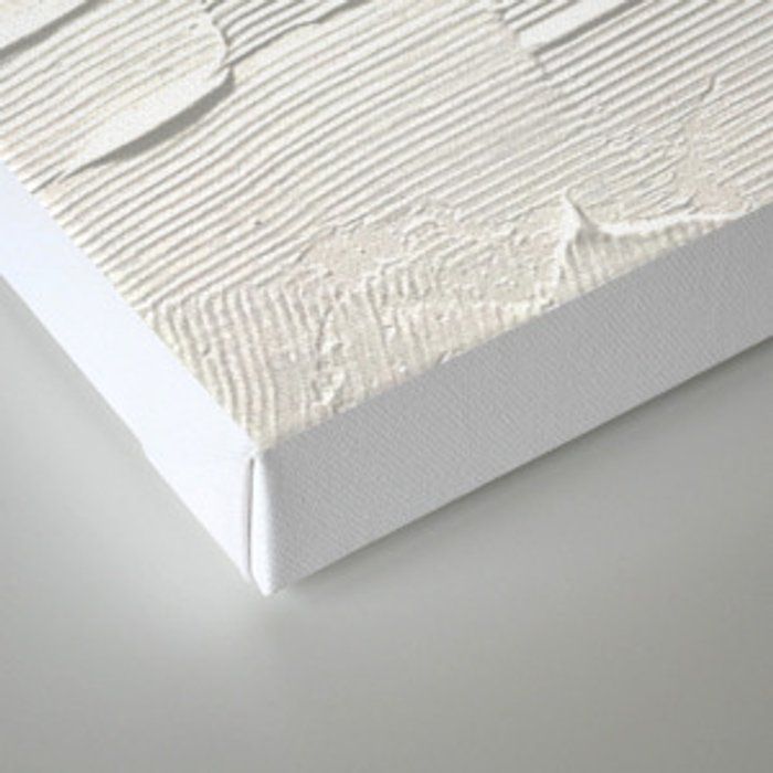 AN ABSTRACT TEXTURED PIECE IN WHITE UNFRAME thumbnail 2