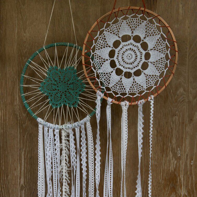 CROCHET DREAM CATCHER HANDCRAFTED WALL DECOR thumbnail 4