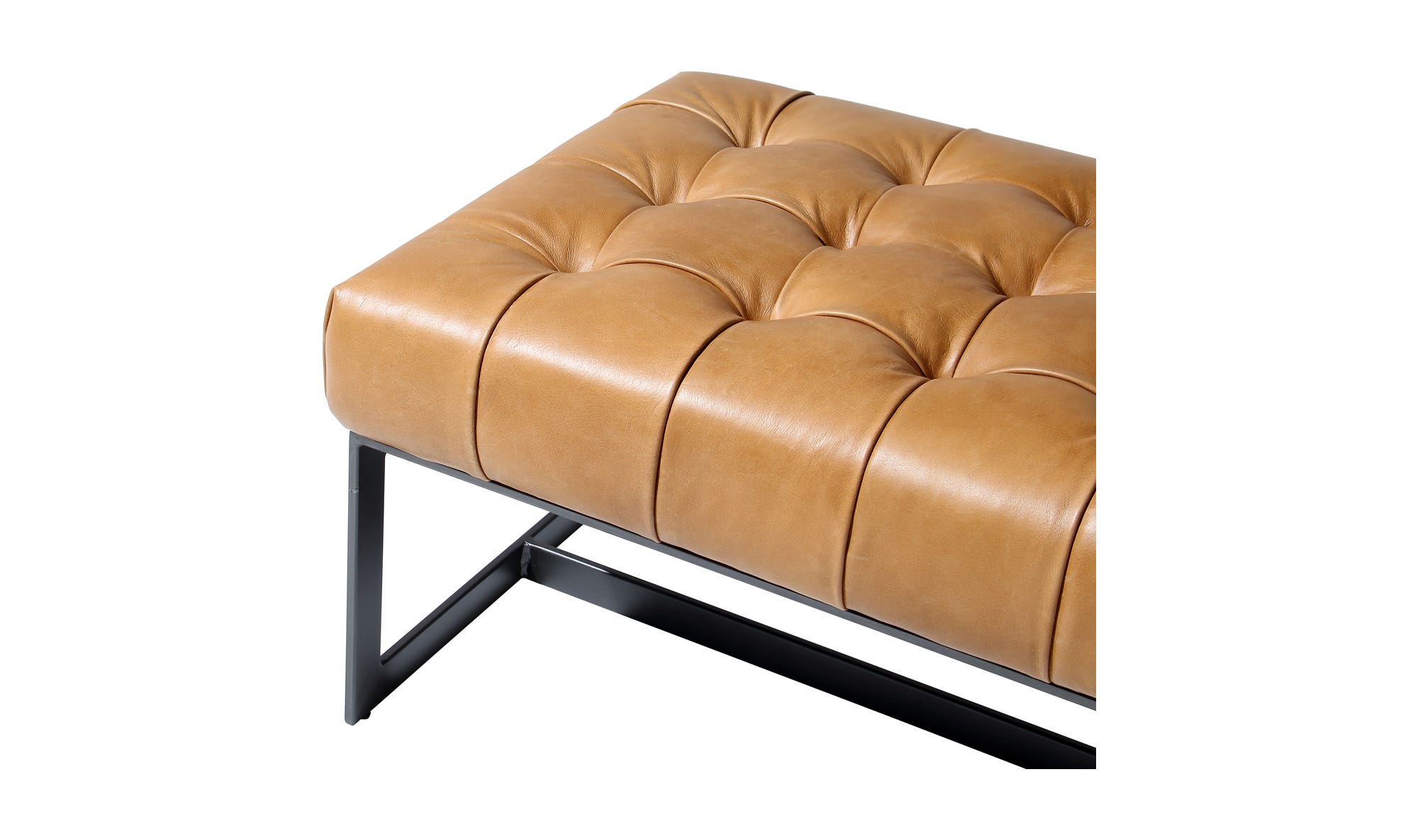 William Leather Bench thumbnail 5