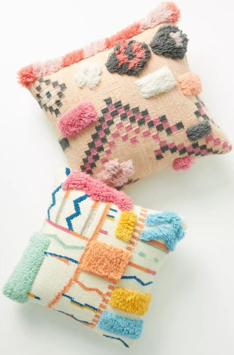 HAND TUFTED ABSTRACT PILLOW With Insert thumbnail 3