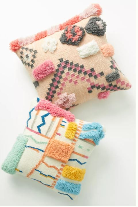 HAND TUFTED ABSTRACT PILLOW With Insert thumbnail 3