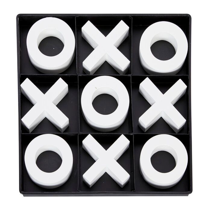 TIC TAC TOE WOODEN GAME SET thumbnail 2