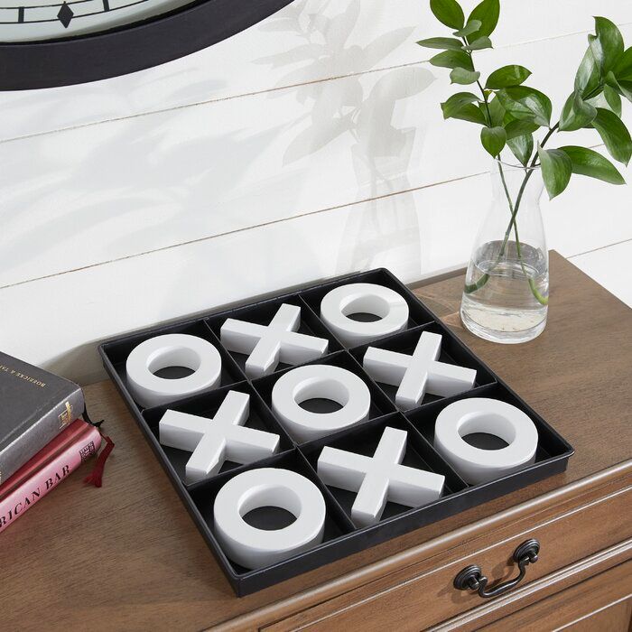 TIC TAC TOE WOODEN GAME SET thumbnail 3