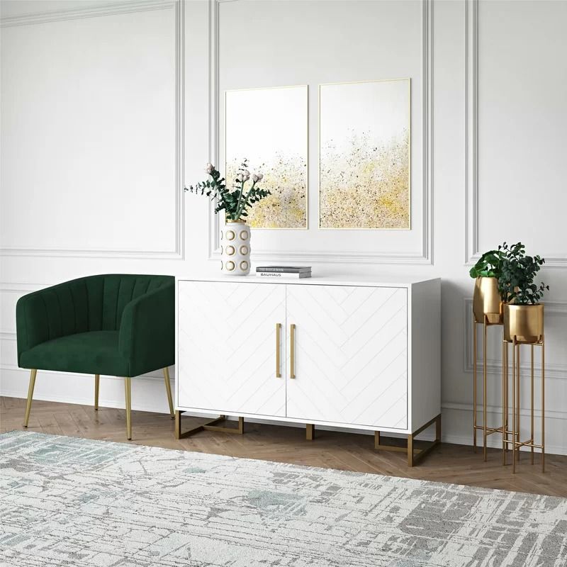HERRINGBONE 48 WIDE BUFFET TABLE thumbnail 2