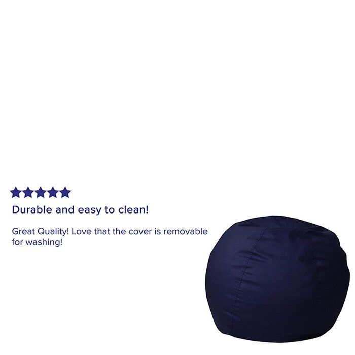 HOME LIVING ROOM COTTON TWILL BEAN BAG thumbnail 4