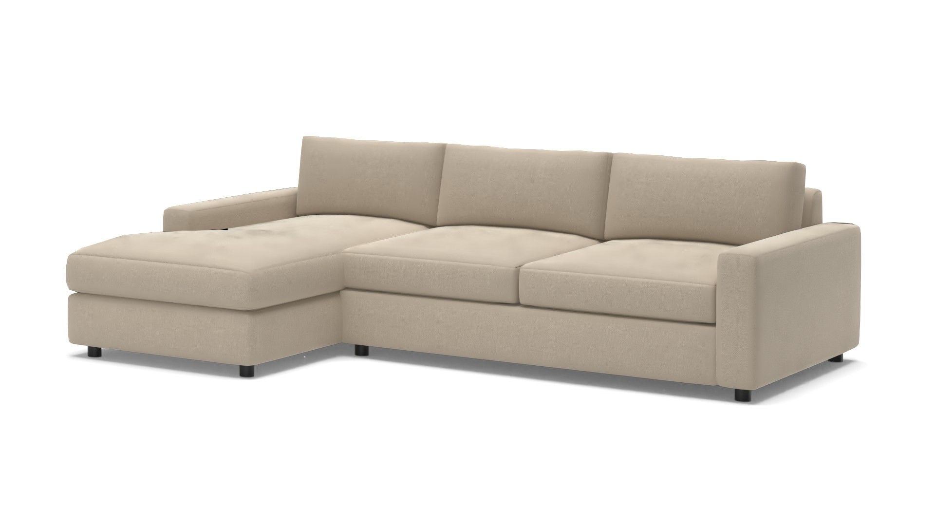 Urban Set 2: Right Arm 2 Seater Sofa - Left Arm Chaise - Twill - Gravel thumbnail 3