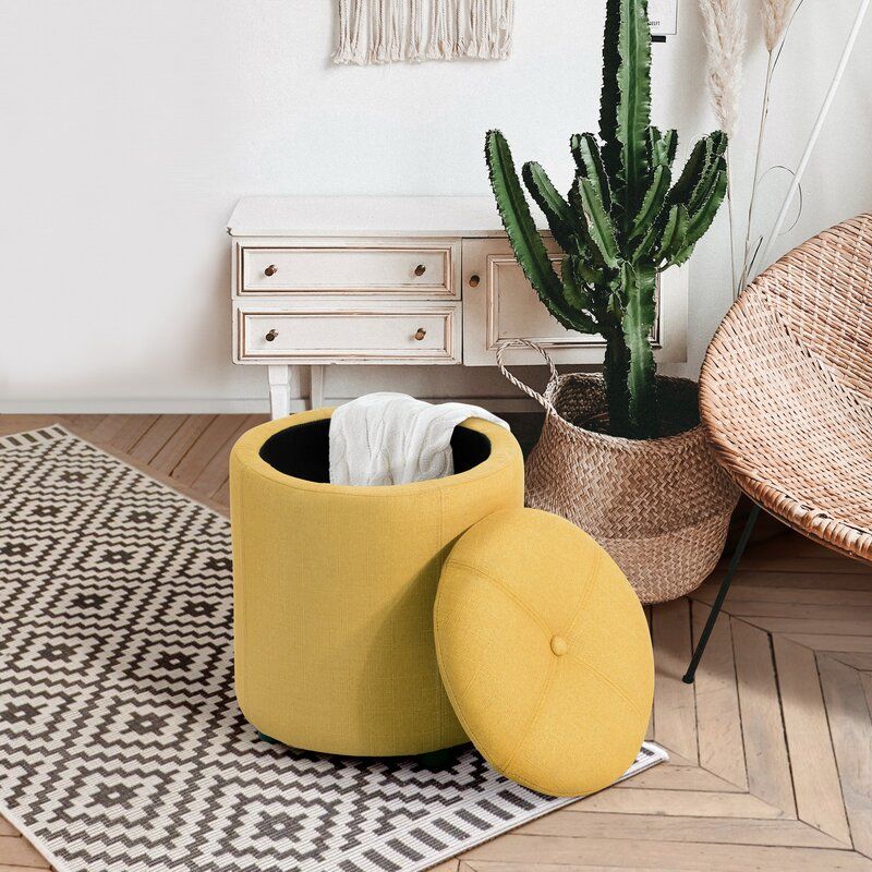 HUMPHREY ROUND STORAGE OTTOMAN  thumbnail 3