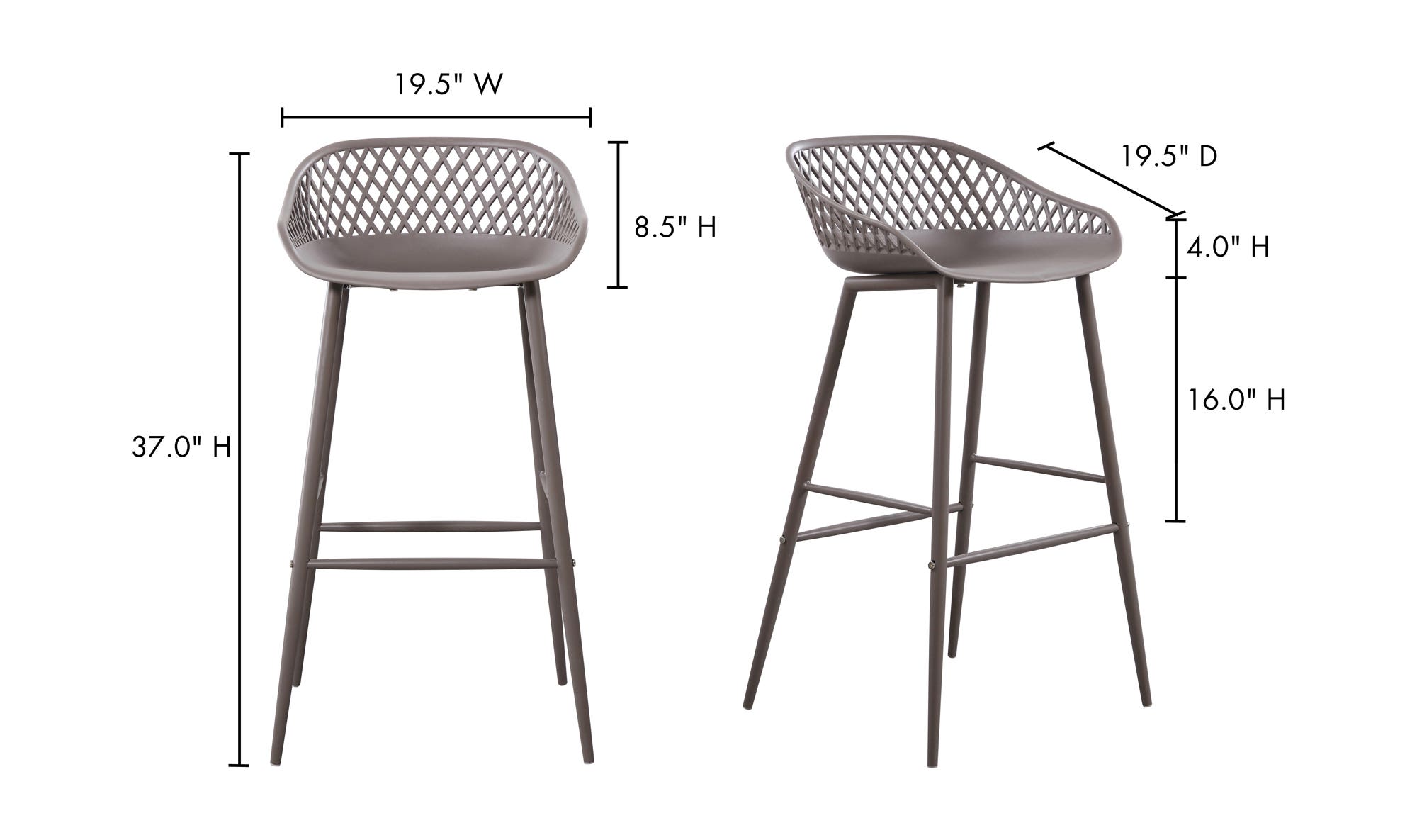 Plaza Outdoor Barstool - Set of Two thumbnail 7