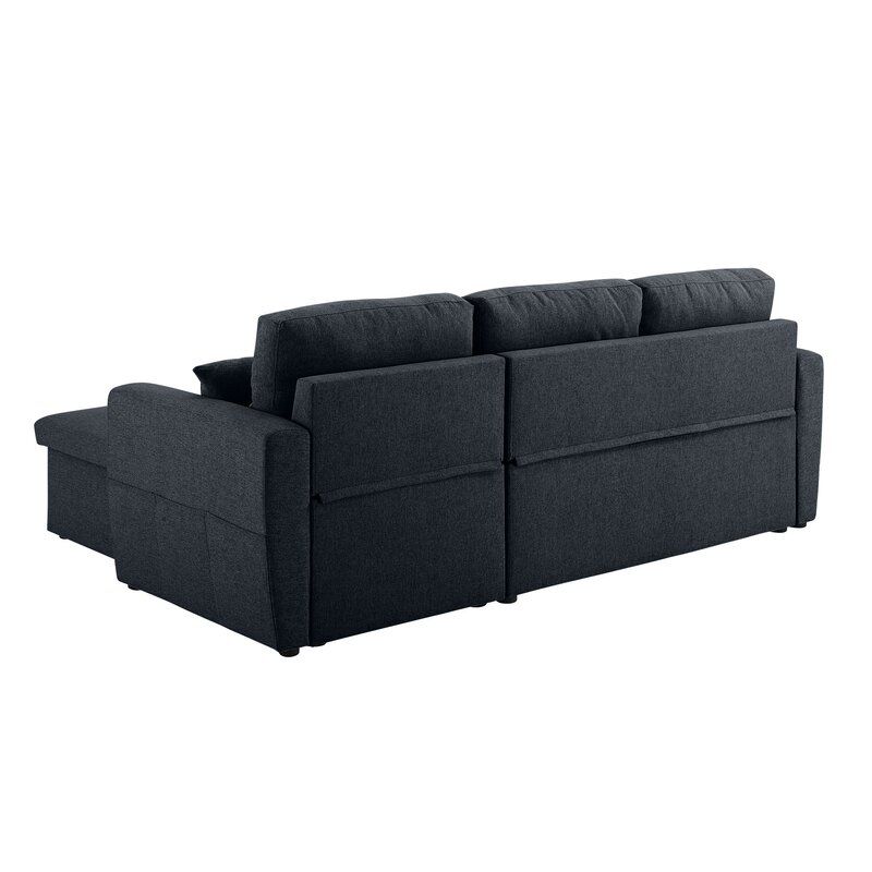 BELLEMY LINEN SQUARE ARM SOFA BED thumbnail 3