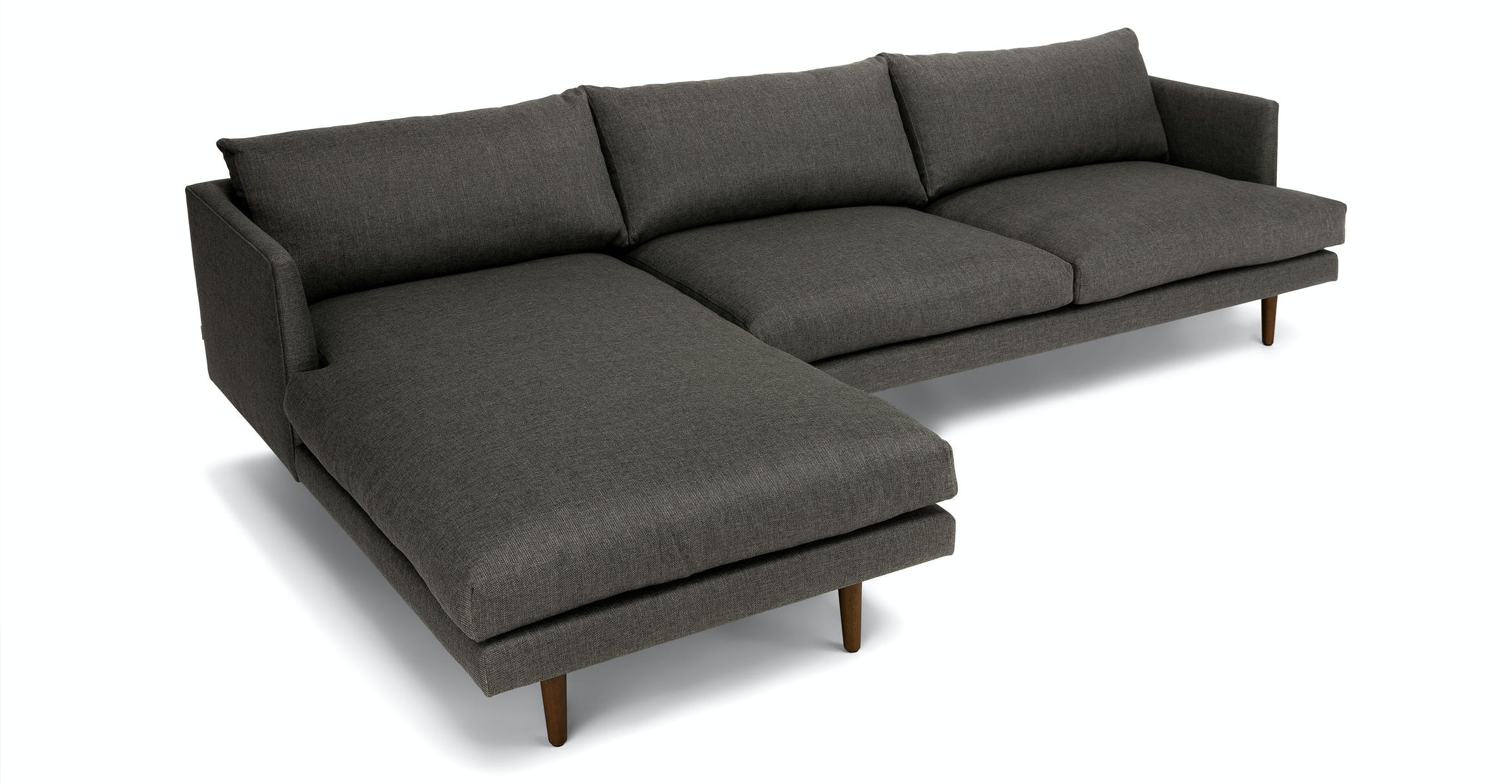 Burrard Graphite Gray Left Sectional Sofa thumbnail 2