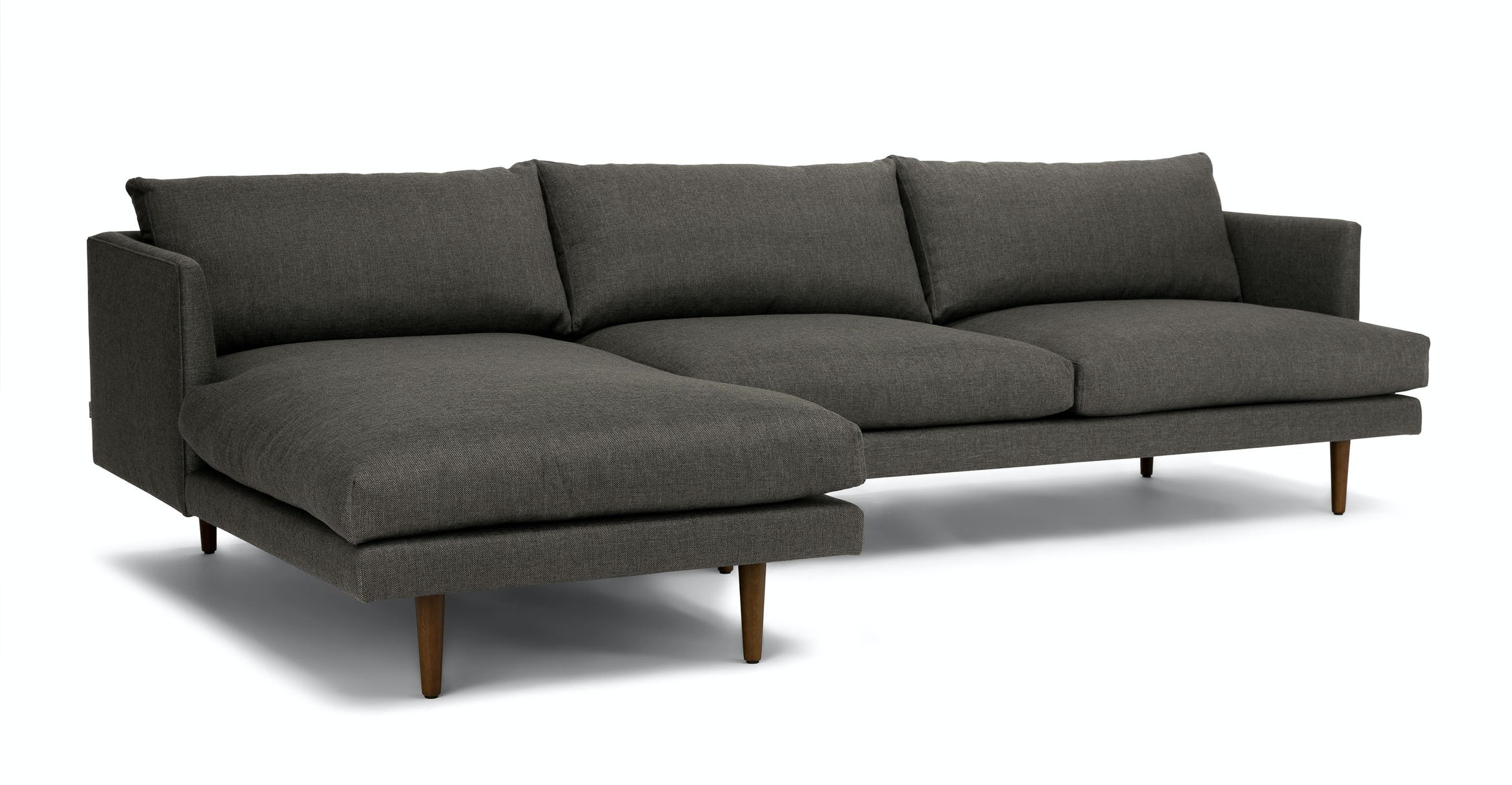 Burrard Graphite Gray Left Sectional Sofa thumbnail 3
