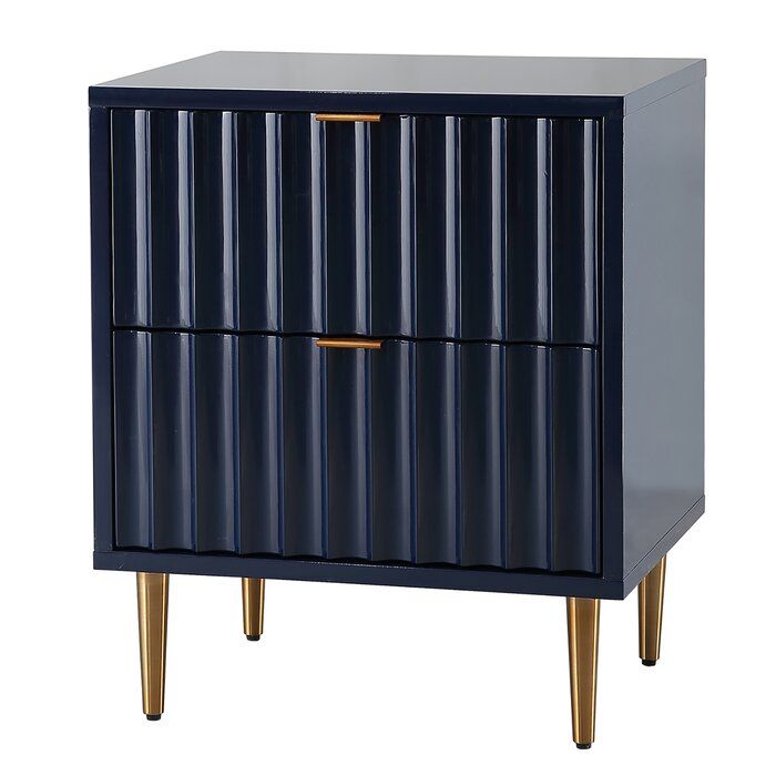 Damani Two Drawer Nightstand thumbnail 2