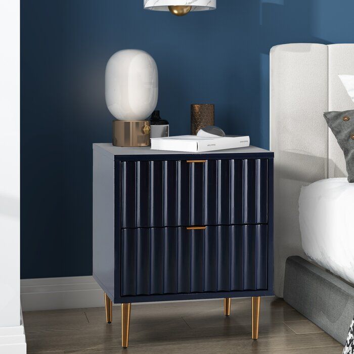 Damani Two Drawer Nightstand thumbnail 3