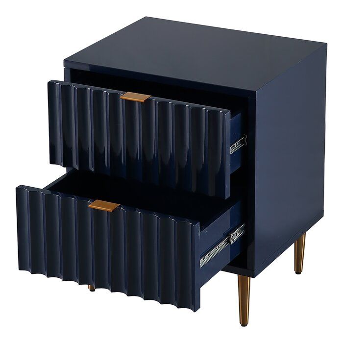 Damani Two Drawer Nightstand thumbnail 4