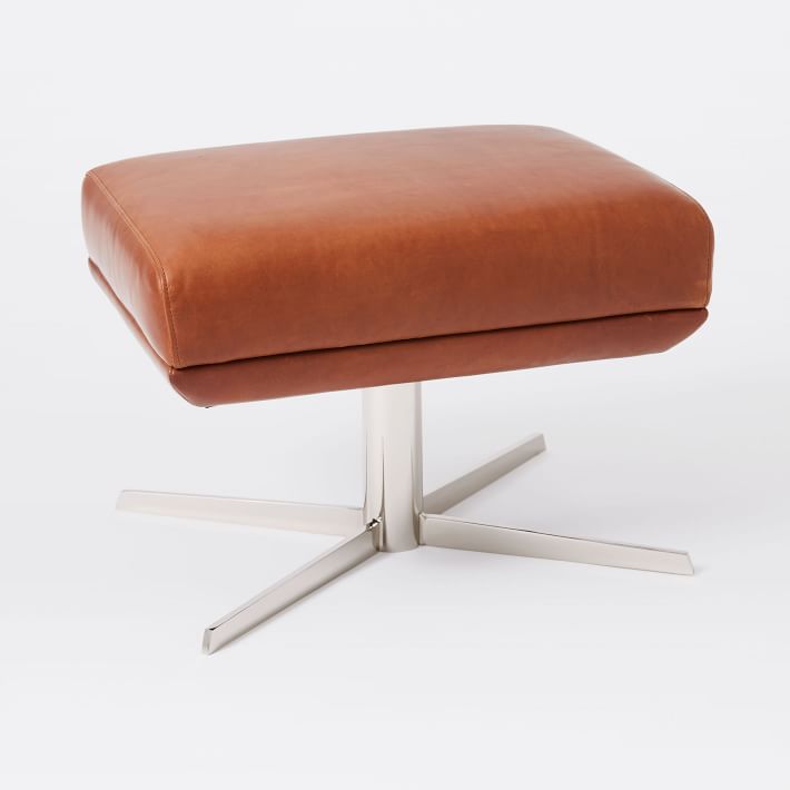AUSTIN LEATHER SWIVEL OTTOMAN thumbnail 4