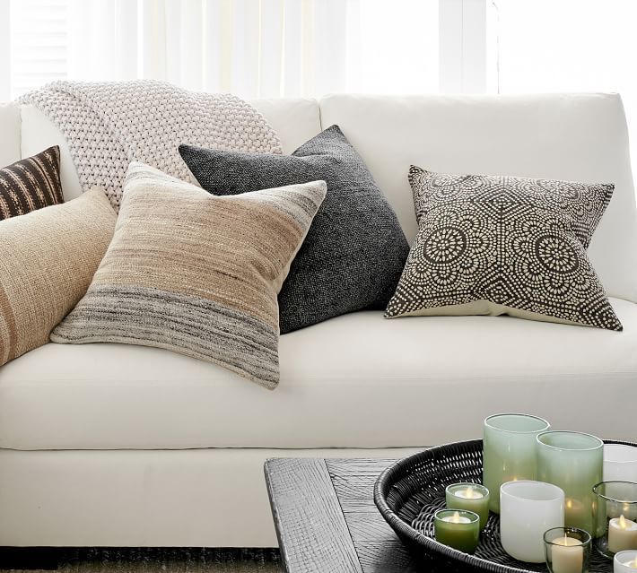 Slate Printed Pillow Cover with insert thumbnail 3