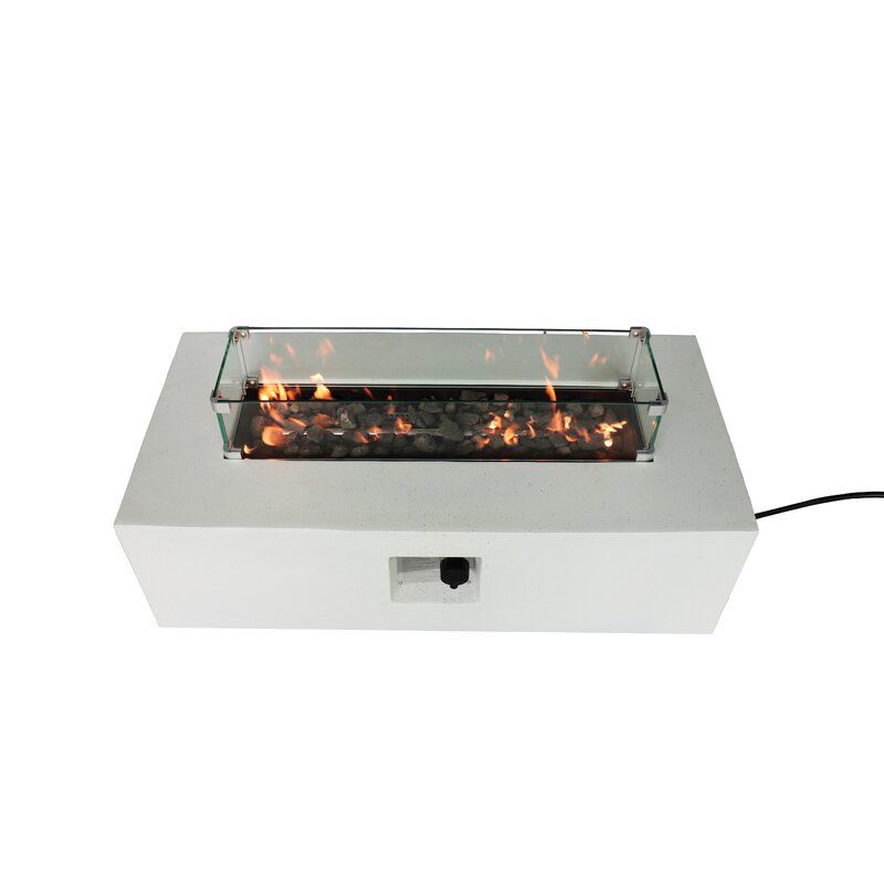 Abigale Fiber Reinforced Concrete Outdoor Fire Pit Table thumbnail 5