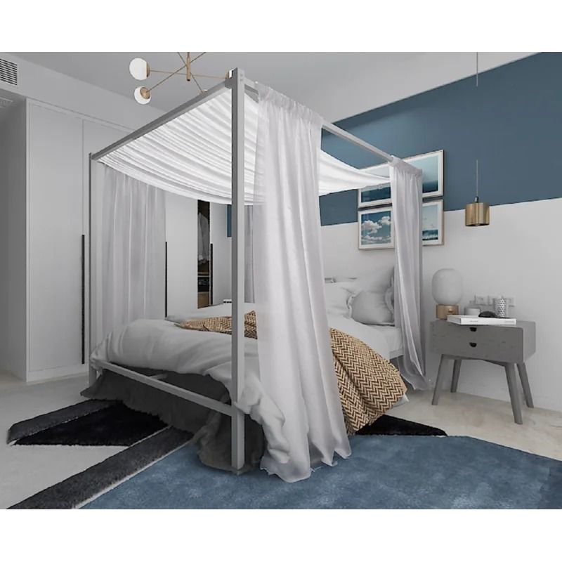 Frostley Canopy Bed-Queen  thumbnail 3