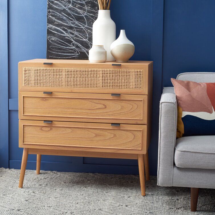 Elidge Rattan 3 Drawer Chest thumbnail 2