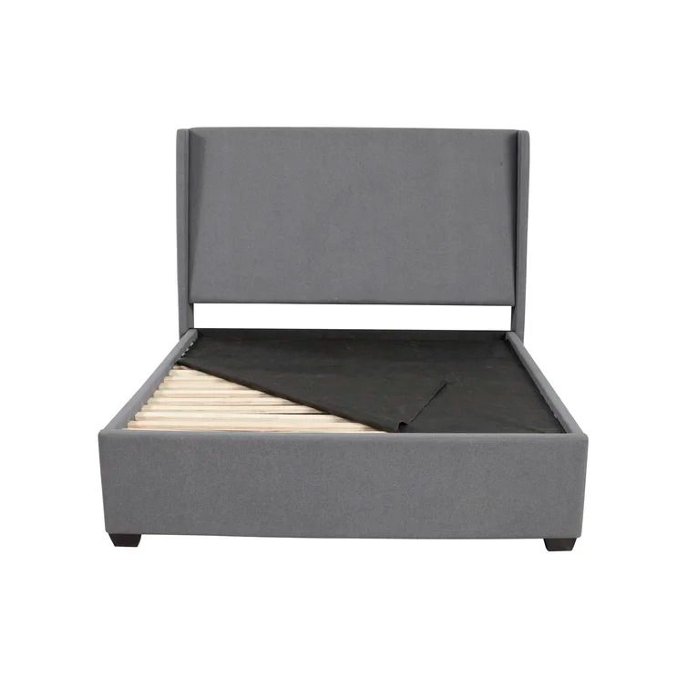 Brytney Upholstered Low Profile Storage Platform Bed-Queen thumbnail 3