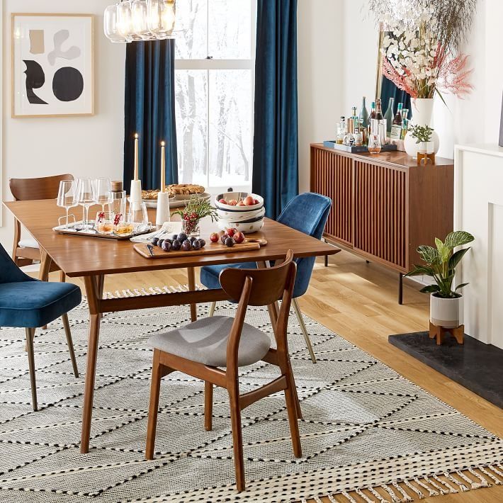 Extra Wide Mid Century Dining Table thumbnail 2