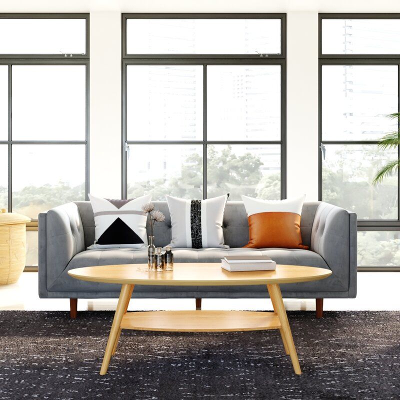 Jayda Velvet Tuxedo Arm Sofa thumbnail 2