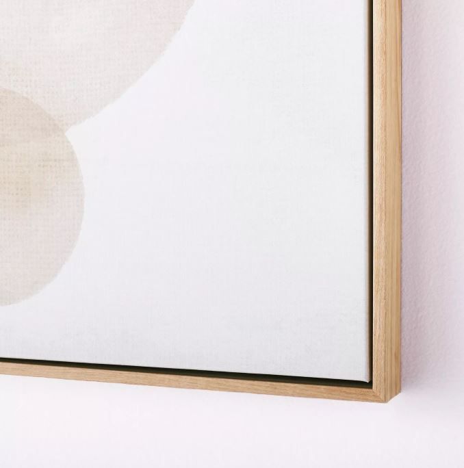 Abstract Shapes Framed Canvas Brown Framed thumbnail 3