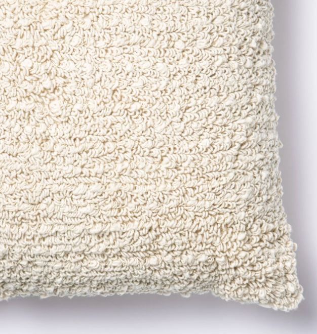 Tufted Square Throw Pillow Taupe thumbnail 2