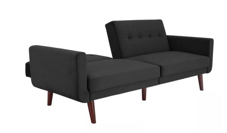 Fiore Modern Velvet Futon thumbnail 2