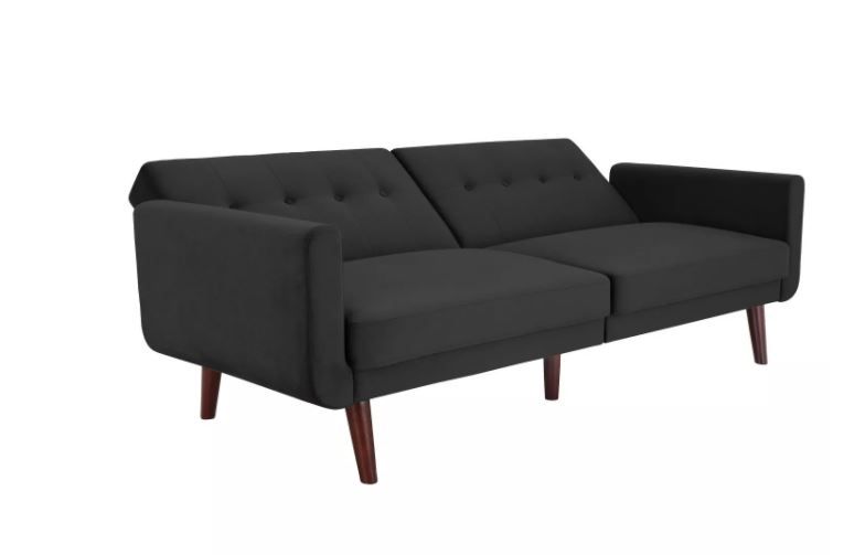 Fiore Modern Velvet Futon thumbnail 3
