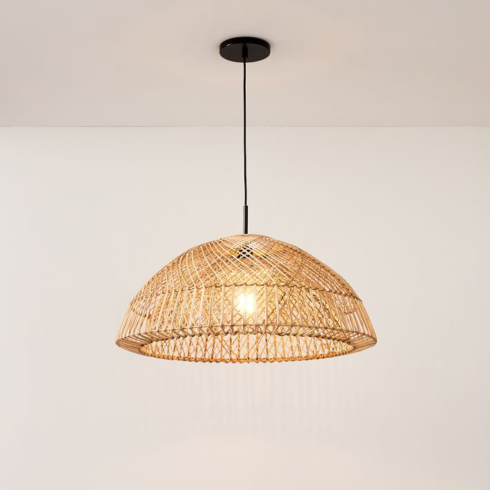 Wicker Dome Pendant thumbnail 2