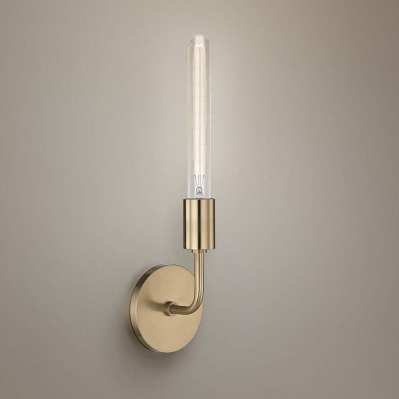 Mitzi Ava High Aged Brass Wall Sconce thumbnail 2