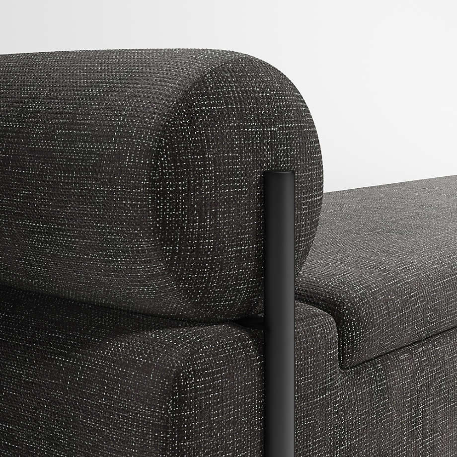 Steen Black Storage Bench thumbnail 3