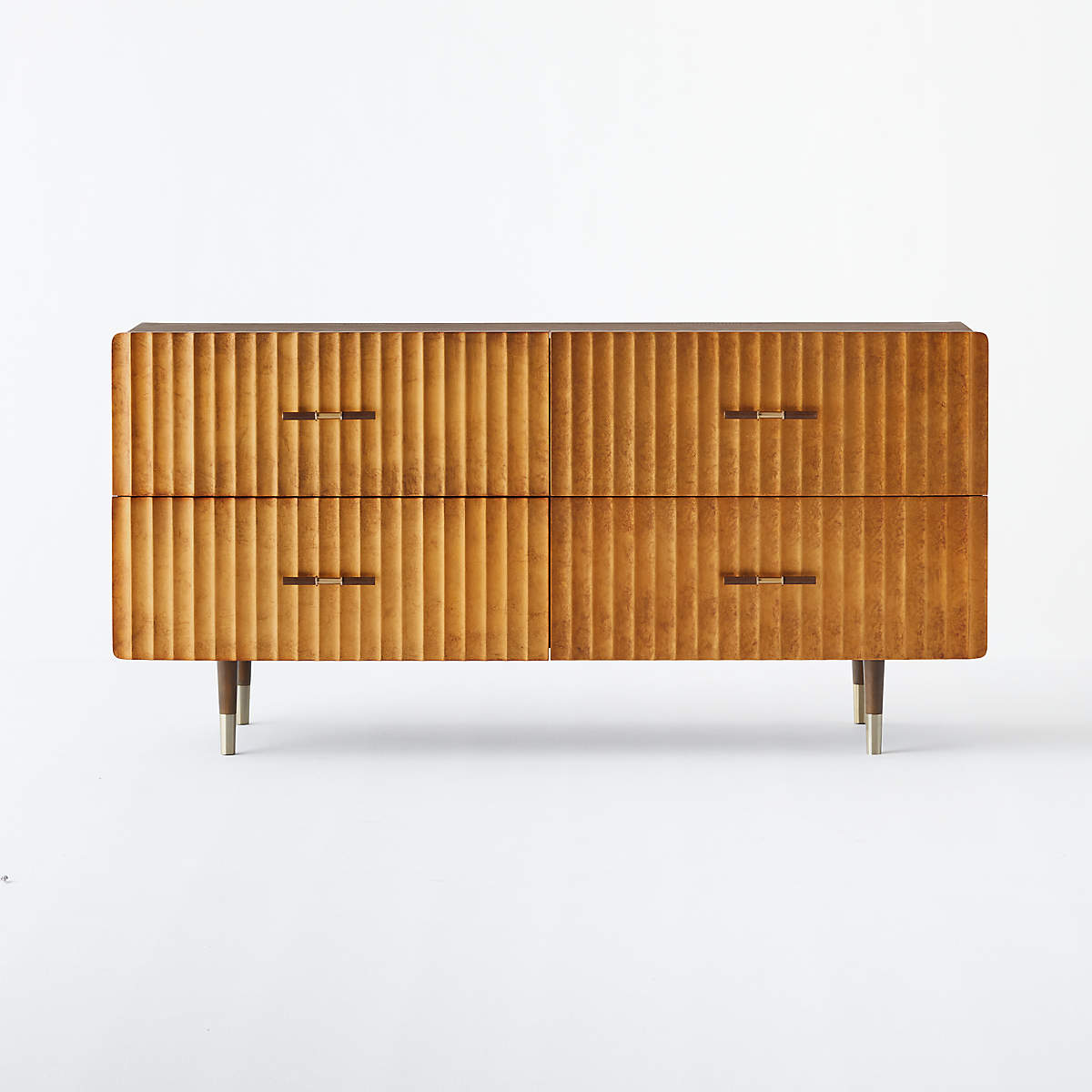 CRIMPED GOLD LEAF LOW DRESSER thumbnail 5