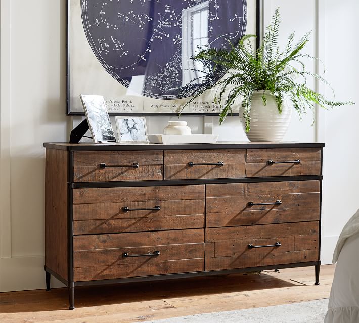 Juno Reclaimed Wood 7 Drawer Wide Dresser thumbnail 3