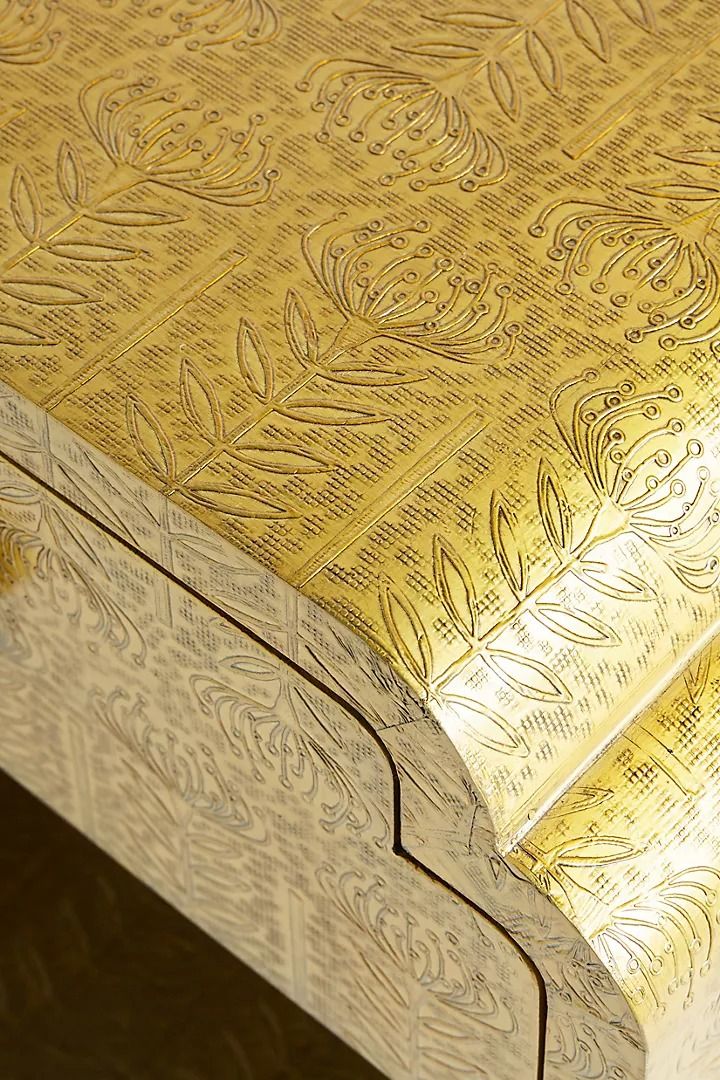 Hand Embossed Lotus Nightstand thumbnail 4
